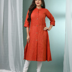 Women Orange Kurta