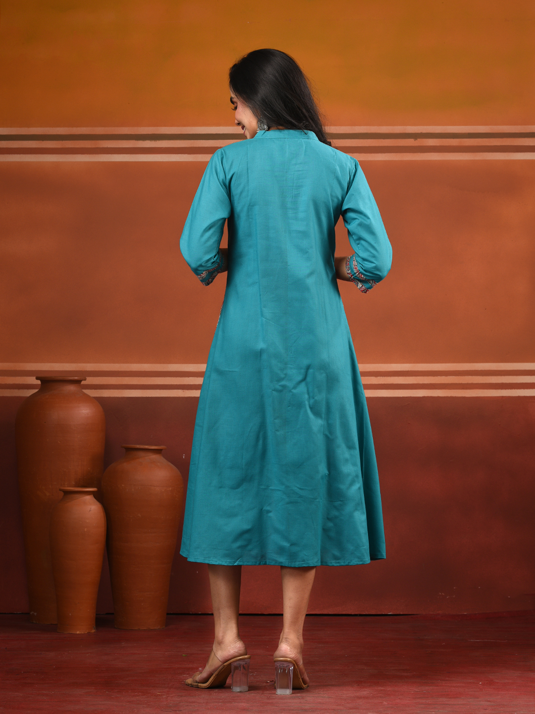 Women Ethnic Motifs Printed Indie Prints Kurta - Image 6