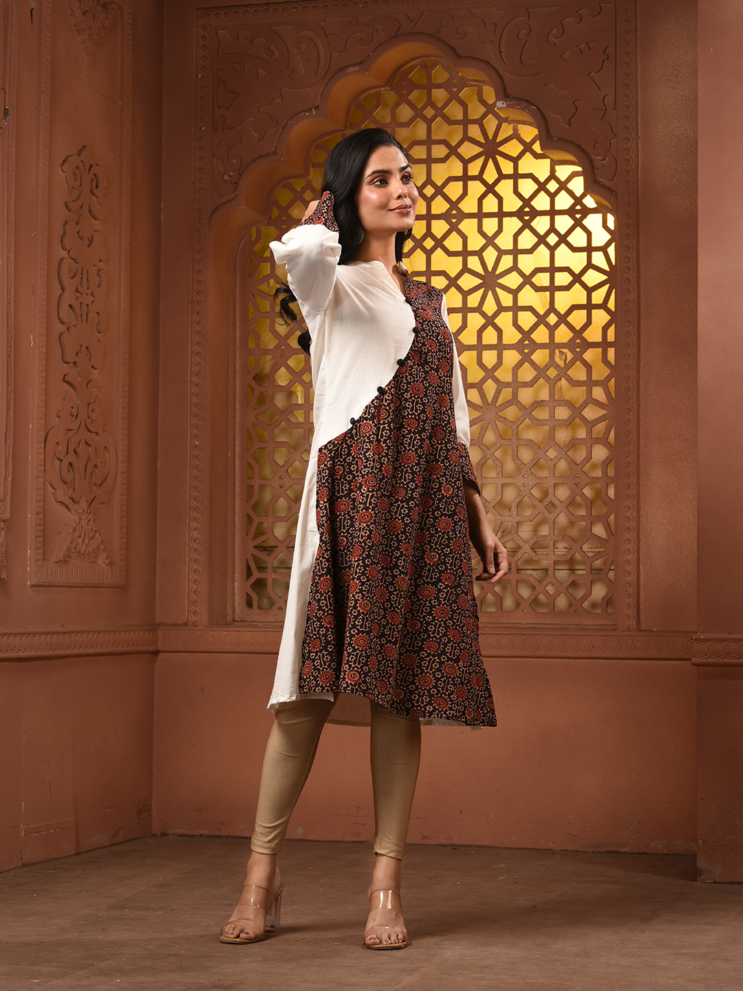 Women Ethnic Motifs Printed Indie Prints Kurta - Image 4