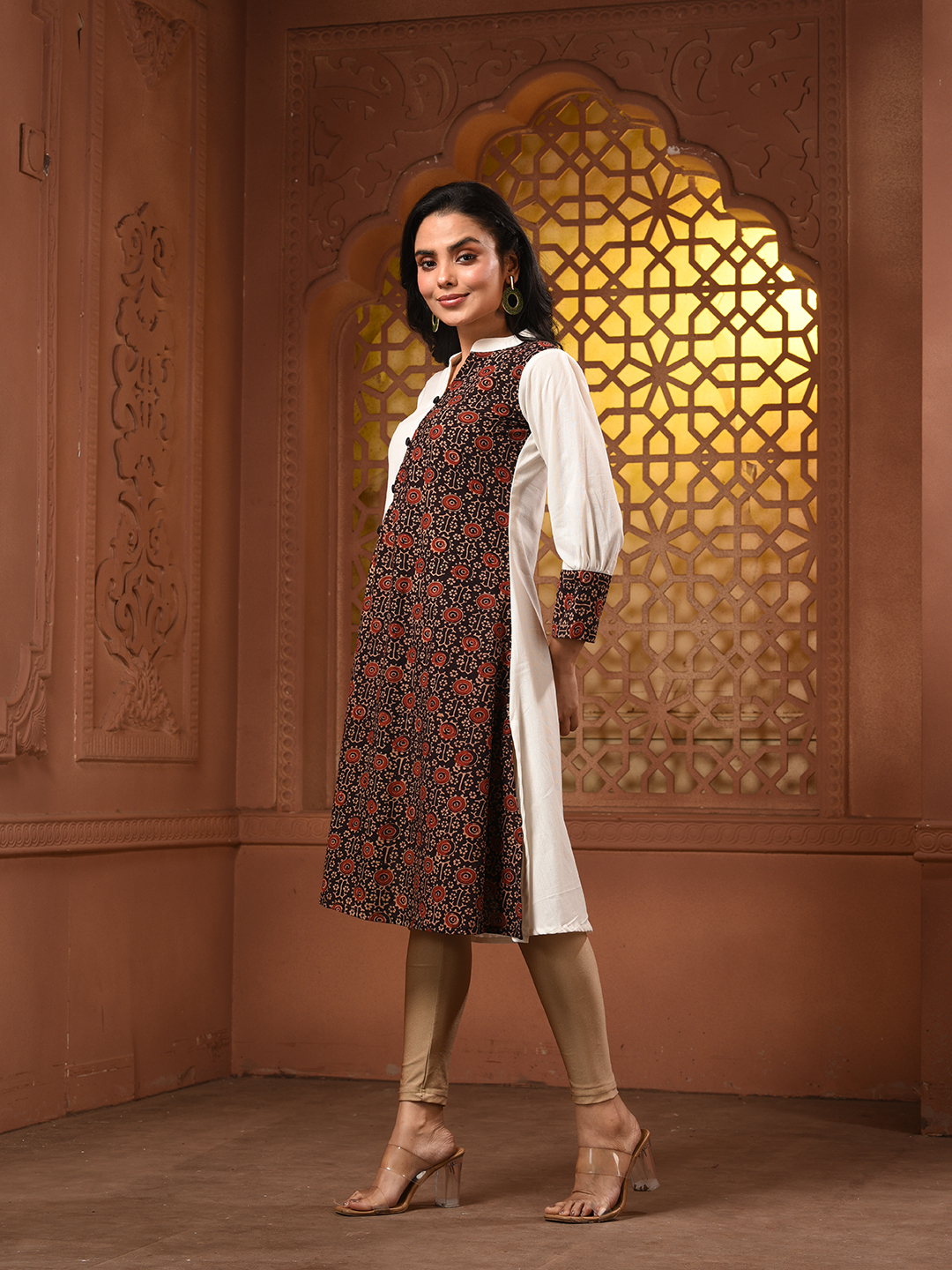 Women Ethnic Motifs Printed Indie Prints Kurta - Image 5