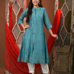 Women Regular Pure Cotton Kurta with Trousers