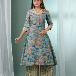 Women Ethnic Motifs Printed Regular Kurta with Palazzos