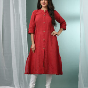 Women Red Kurta