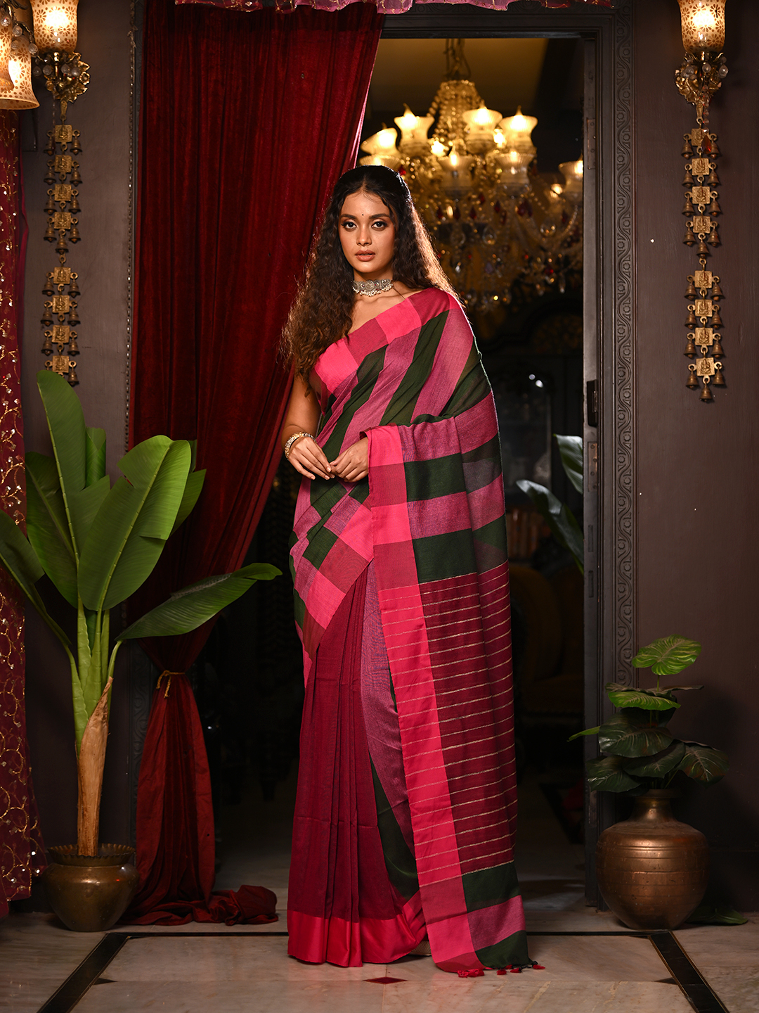 Woven Design Pure Cotton Saree