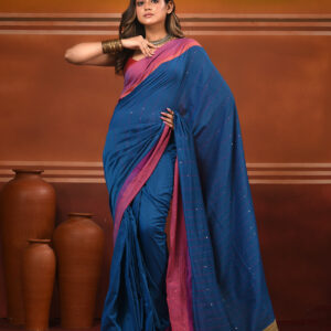 Woven Design Pure Cotton Handloom Saree