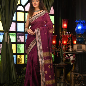 Woven Design Zari Pure Cotton Saree