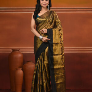 Woven Design Tissue Handloom Saree