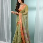 Striped Pure Cotton Handloom Saree