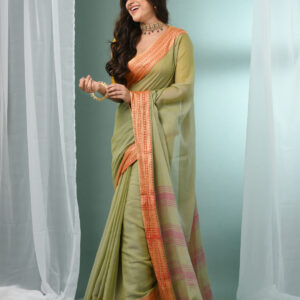 Striped Pure Cotton Handloom Saree